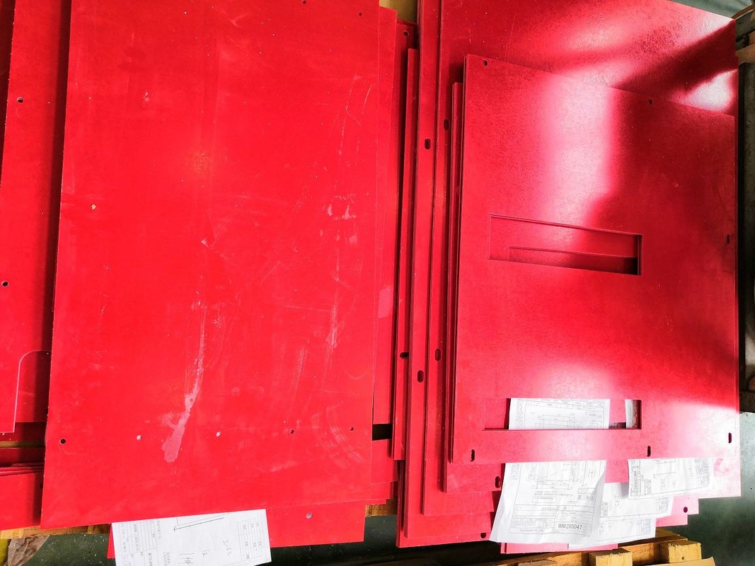 Rote Farbe GPO -3 lamellierte Blatt-CNC maschinell bearbeitete Teile mit erkanntem UL